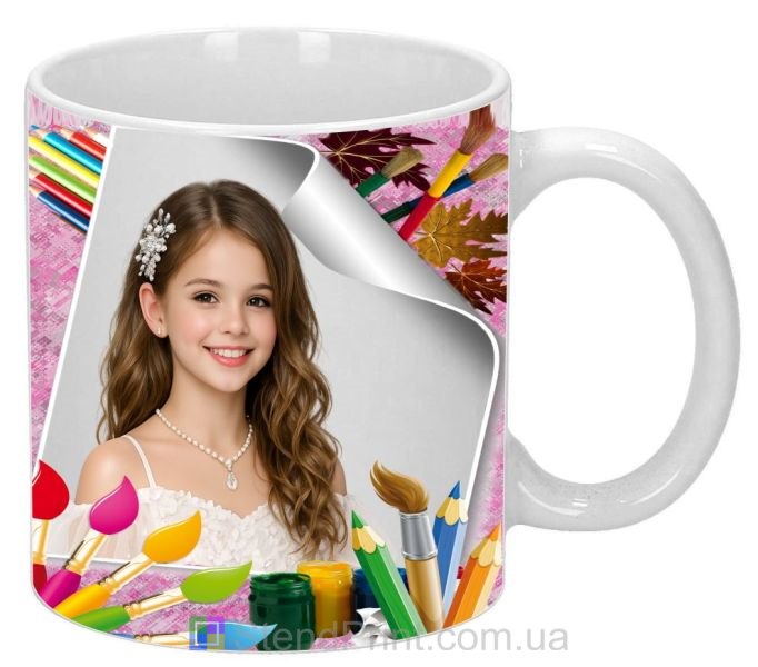 Горнятко з фото для дівчинки творчий подарунок юній художниці