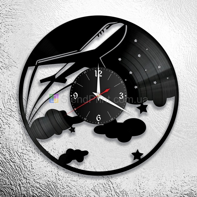 Купить электронные часы настенные Самолет