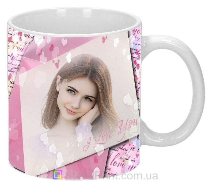 Кружка с фото и посланием о любви — подарок любимой