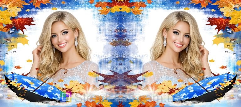 Чашка з фото осінній подарунок для дівчини — фотокружка з листям замовити