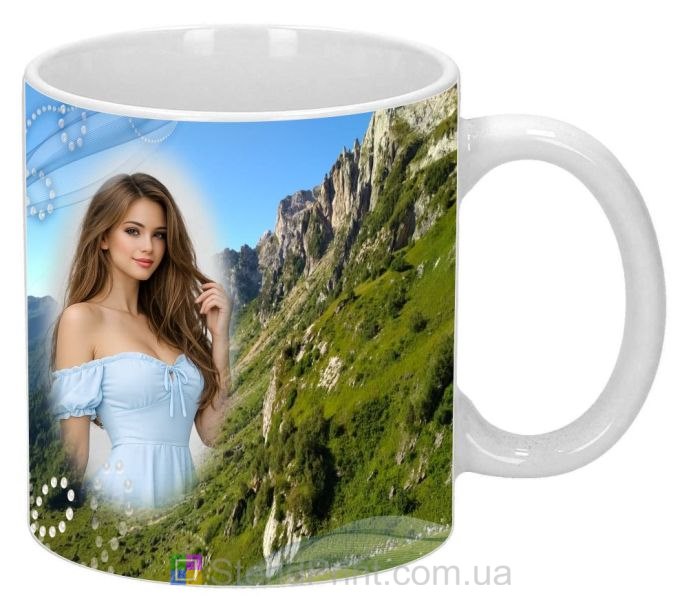 Чашка з фото гірських пейзажів, природа — замовити