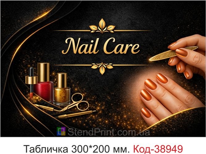 Вивіска Nail Care для студії манікюру купити онлайн