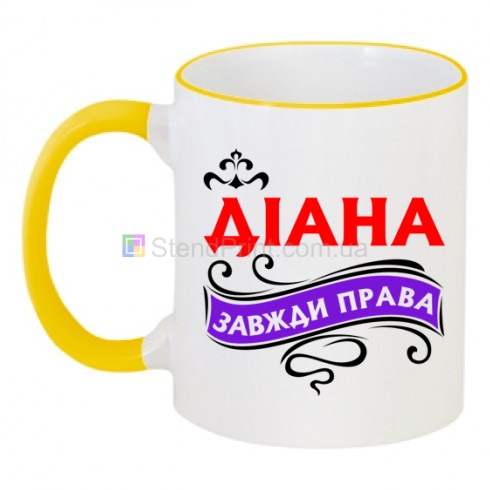 Кружка с именем Диана чашка с фото