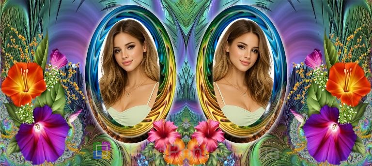 Кружка з фото для дівчини з яскравими квітами оригінальний подарунок замовити