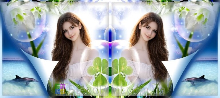 Кружка з фото морська природа, дельфін, літній дизайн — замовити