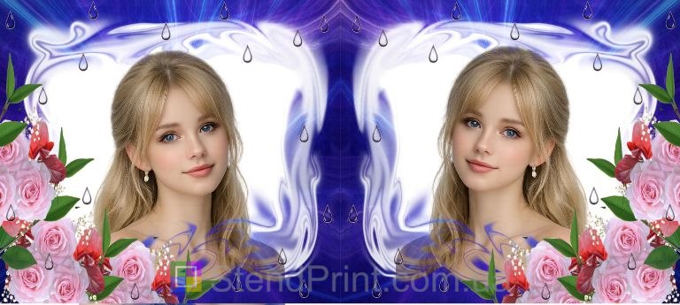 Кружка з фото для дівчини з трояндами красивий подарунок замовити