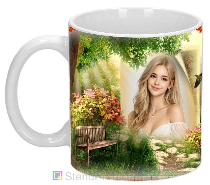 Чашка з фото осінній парк, полотно — персональний фотодрук на чашці