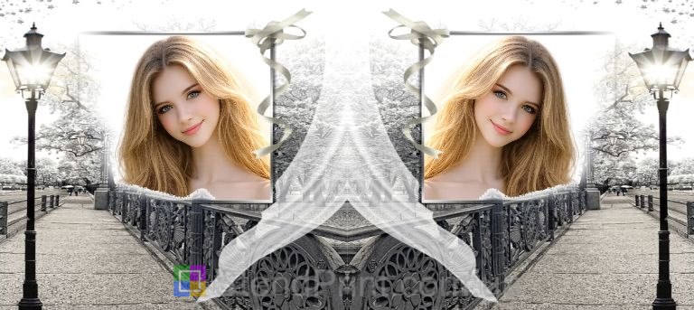 Кружка с фото для девушки романтический городской дизайн подарок заказать