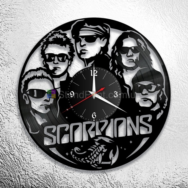 Современные часы настенные Scorpions