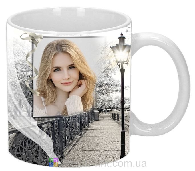 Кружка с фото черно белая со своим фото заказать