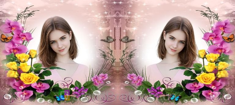 Чашка з фото орхідеї та троянди зі своїм фото замовити на подарунок