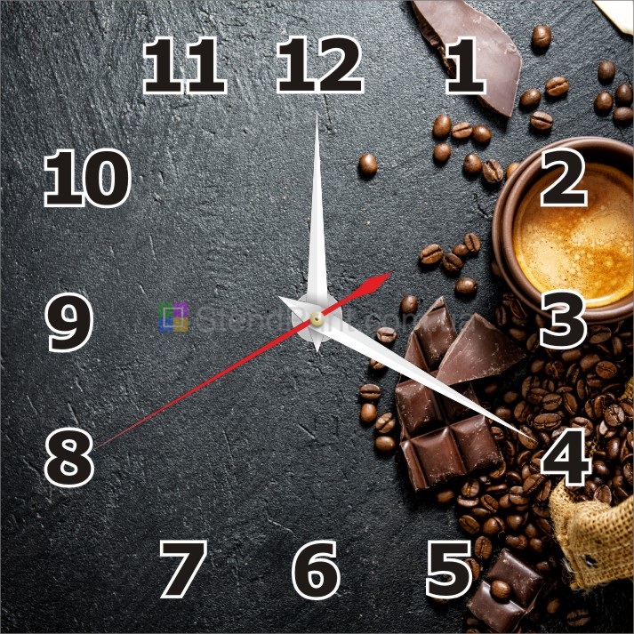 Часы настенные Кофе