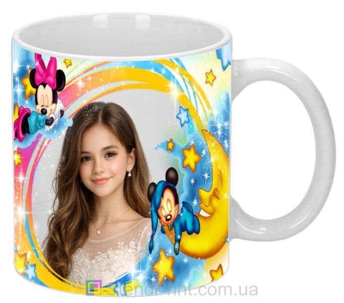 Дитяча чашка з фото для дівчинки мультяшний подарунок замовити
