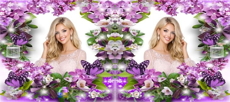 Кружка з фото сакура, бузок і метелики — весна, замовити