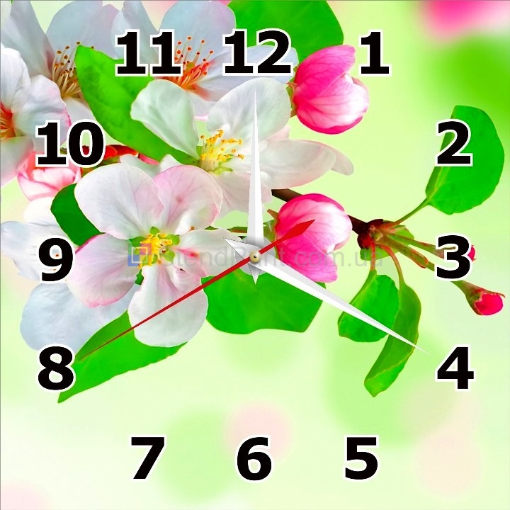 Часы настенные с сакурой часы на стену 3д