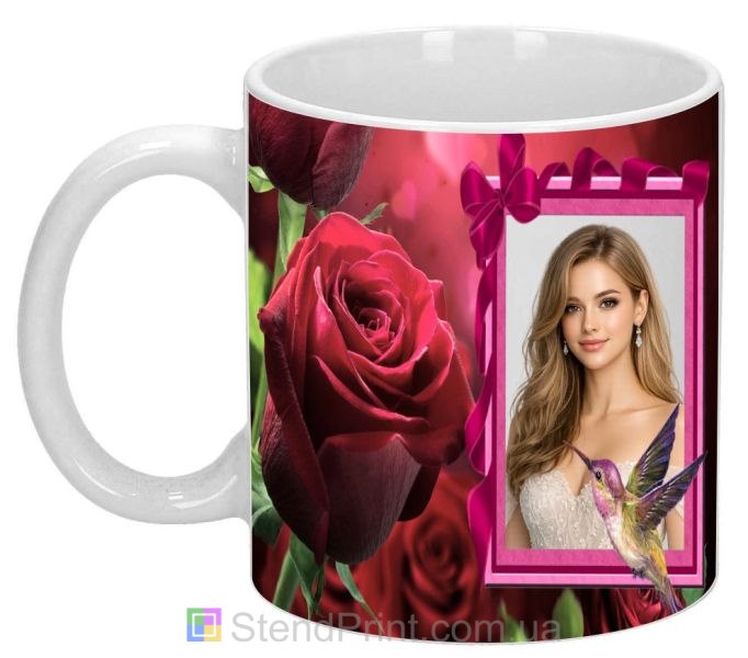 Кружка с фото для девушки романтический подарок печать фото на кружке заказать