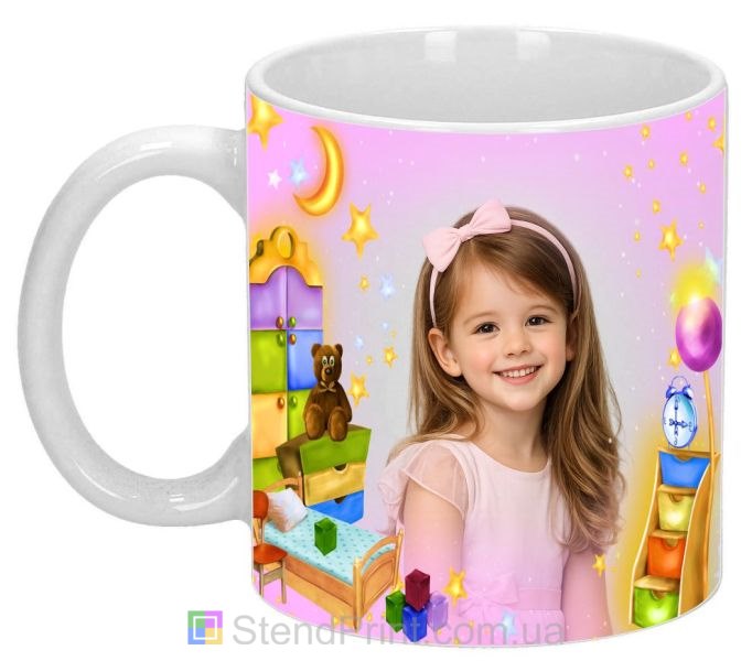 Горнятко з фото для дівчинки казковий дитячий подарунок купити