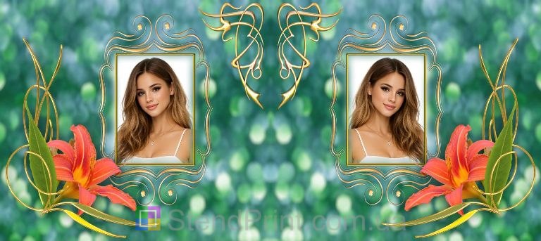 Чашка з фото для дівчини елегантний подарунок кружка з лілією замовити