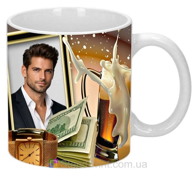 Кружка с фото на подарок мужчине