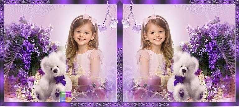 Кружка з фото квіти та ведмедик зі своїм фото замовити на подарунок