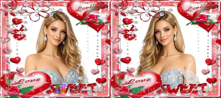 Горнятко Love з фото романтичний подарунок з серцями замовити онлайн