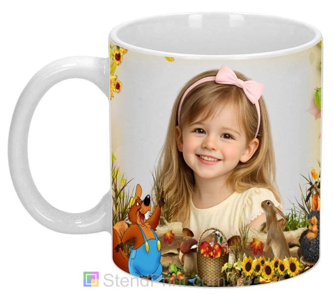 Кружка з фото для дівчинки подарунок доньці дитяча кружка замовити
