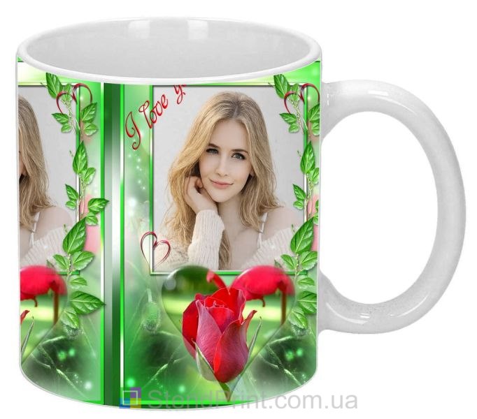Чашка з фото та зізнанням — щирий подарунок коханій